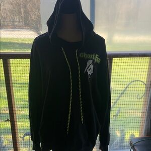Black Ghost Face Hoodie for Men